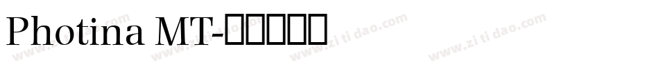 Photina MT字体转换